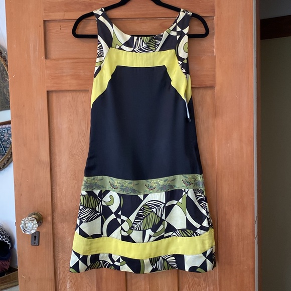 Vintage Custo Silk Dress with Asian Dragon Detail - size 2 - Picture 5 of 8